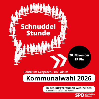 Sharepic Schnuddelstunde 20.11.2025